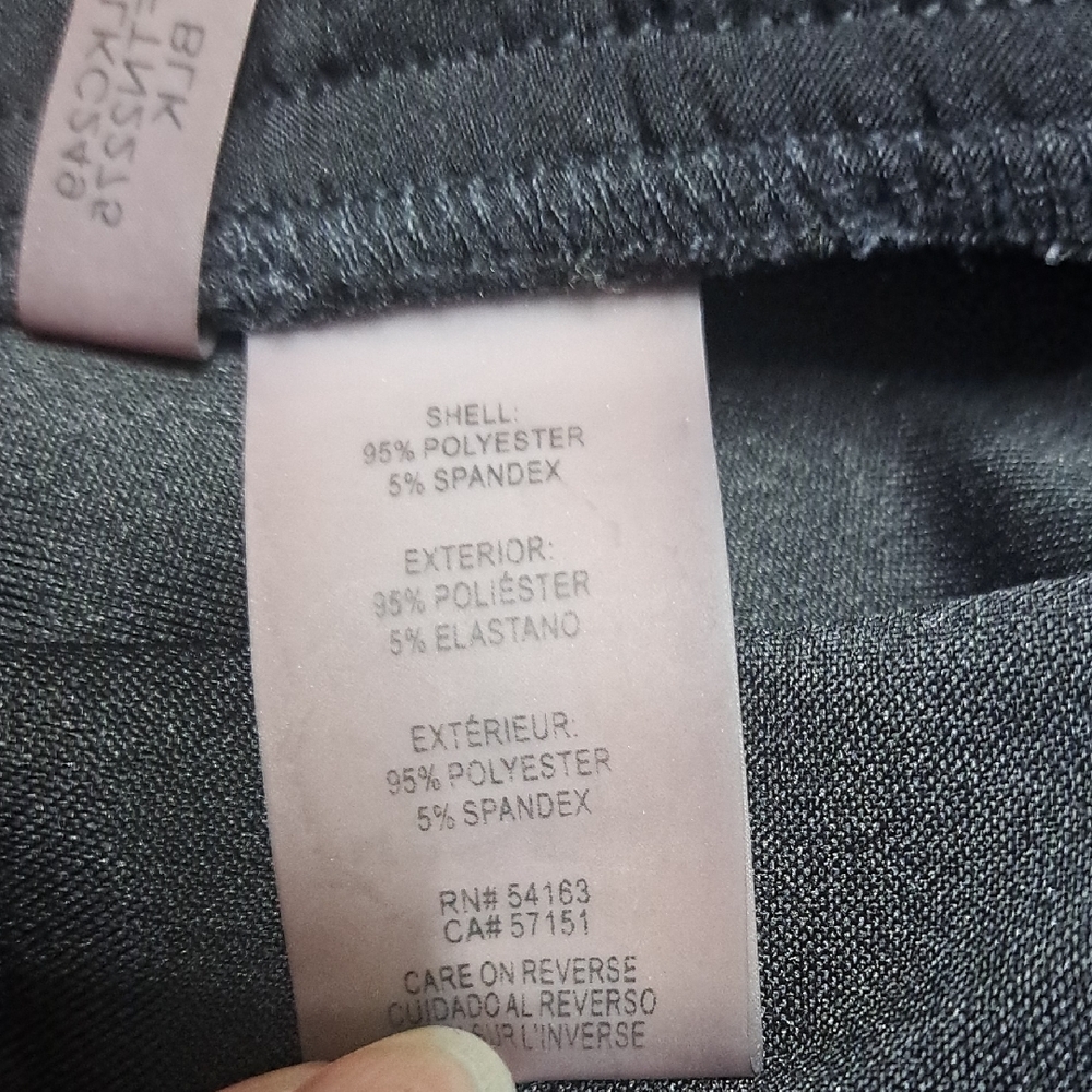 Black Pants with Silver Zipper Accents - Picture 7 of 7